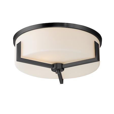 Maxim Lighting Dart 3-Light Flush Mount, Black 21280SWBK